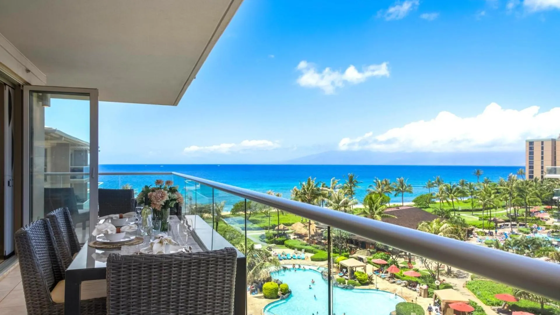 Kbm Resorts Free Car Honua Kai Hokulani Ocean View 2Bedroom Condo Hkh-609 Wraparound Lanai Full Ocean Views 卡纳帕利 公寓